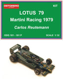 Lotus 79 Martini Racing - Carlos Reutemann - Kit Unpainted - OUT OF PRODUCTION