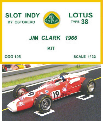 Lotus Type 38 Kit Unpainted - Jim Clark 1966 - OUT OF PRODUCTION