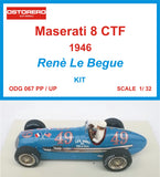 Maserati 8CTF Kit Pre-painted - Renè LeBegue  # 49