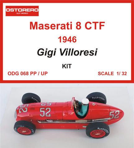 Maserati 8CTF Kit Pre-painted - Gigi Villoresi  # 52