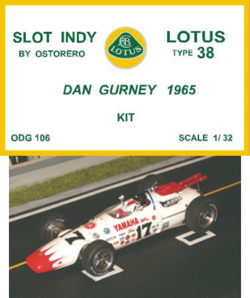 Lotus Type 38 Kit Unpainted - Dan Gurney 1965 - OUT OF PRODUCTION