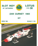 Lotus Type 38 Kit Pre-painted - Dan Gurney 1965 - OUT OF PRODUCTION