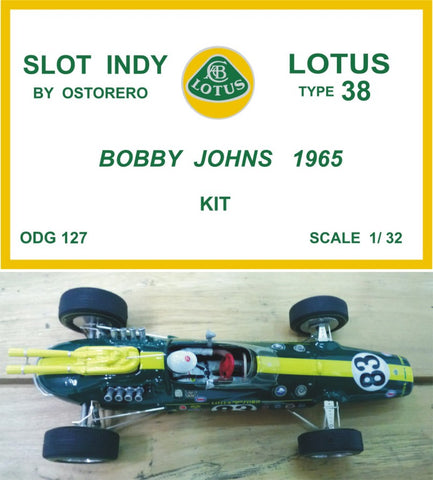 Lotus Type 38 Kit Unpainted - Bobby Johns 1965 - OUT OF PRODUCTION